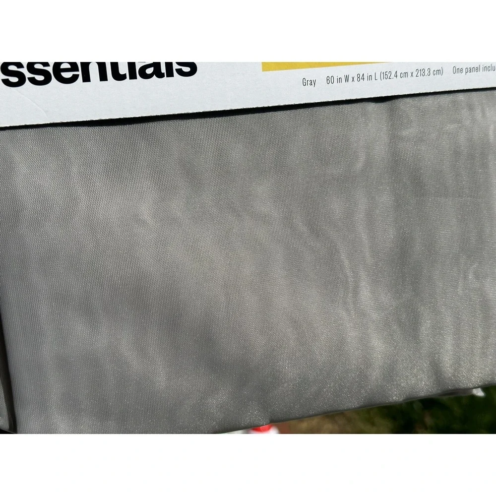 ⚡️2 pc Sheer Voile‎ Window Curtain Panel Gray - Room Essentials - 60
